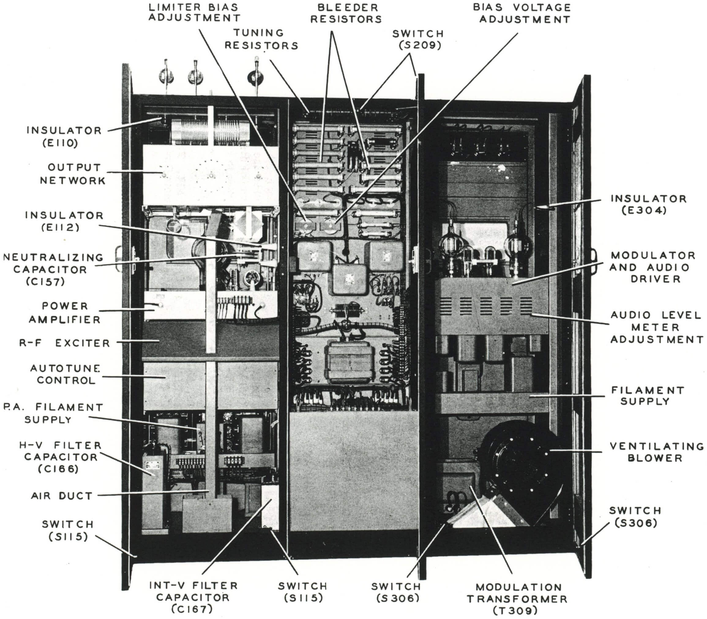 Collins 231D-20 back view